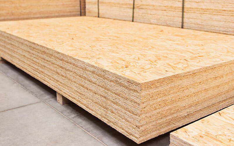 Plywood pile.