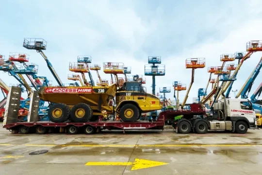 Access Hire earthmoving equipment fleet