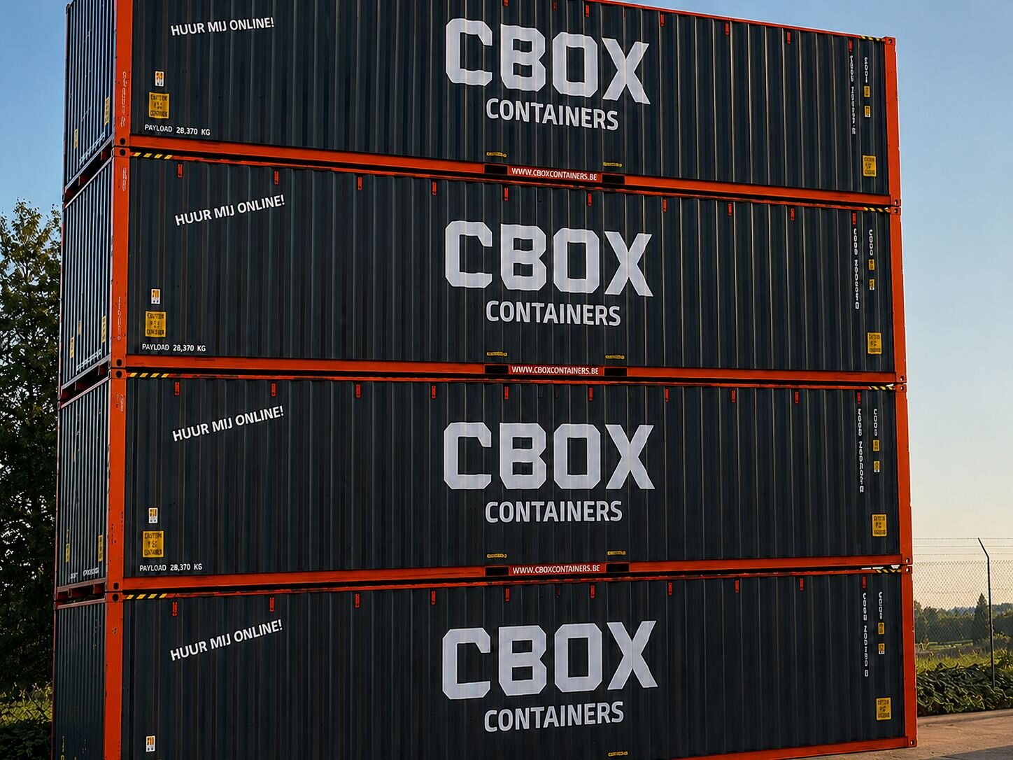 Flat rack container for heavy and oversized project cargo