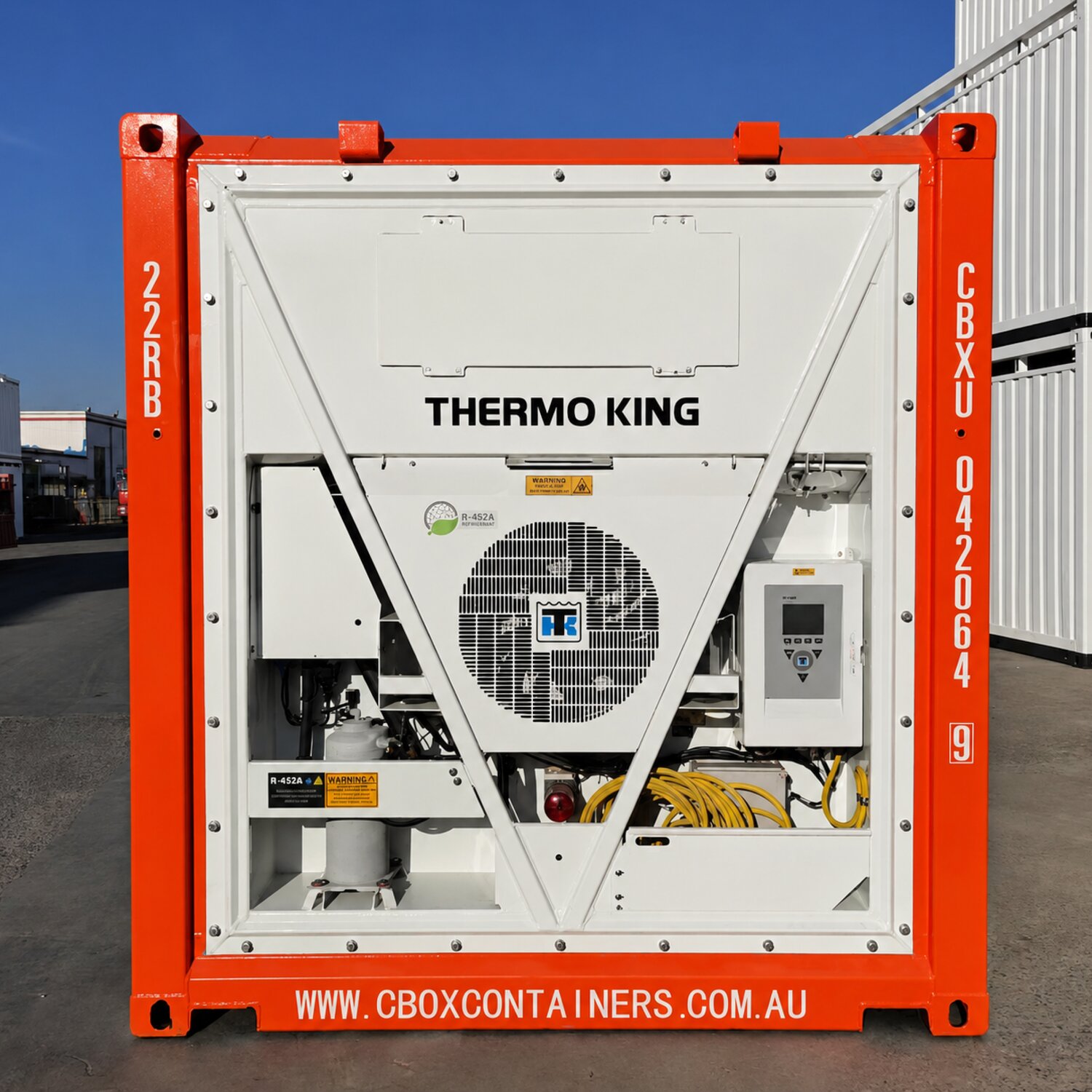 Reefer container supplied by CBOX for temperature-controlled use