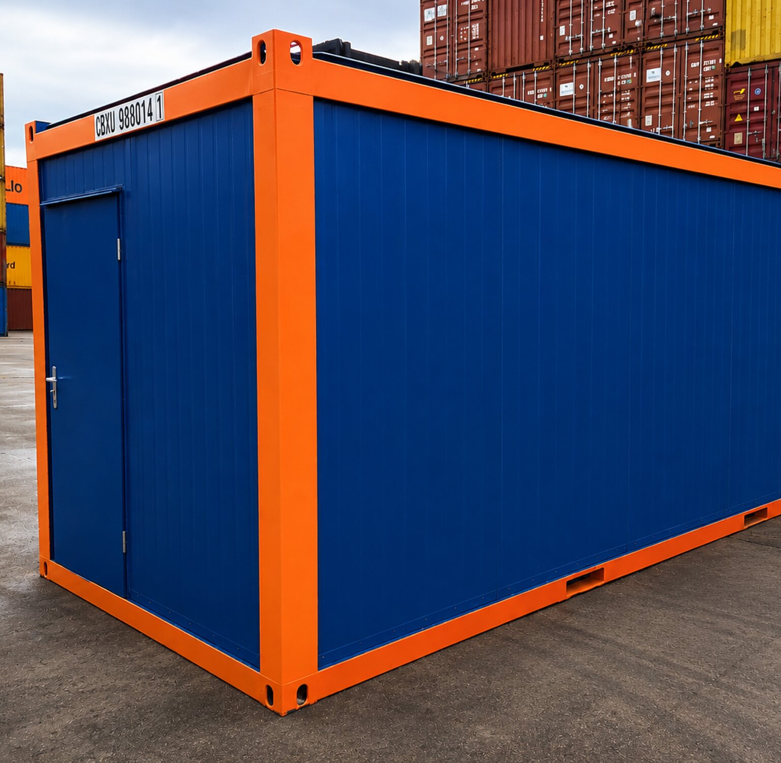 Cabin container with personnel door and window options