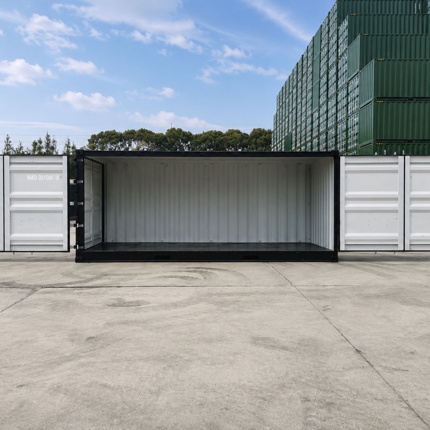 Open side container supplied by CBOX for loading and storage use