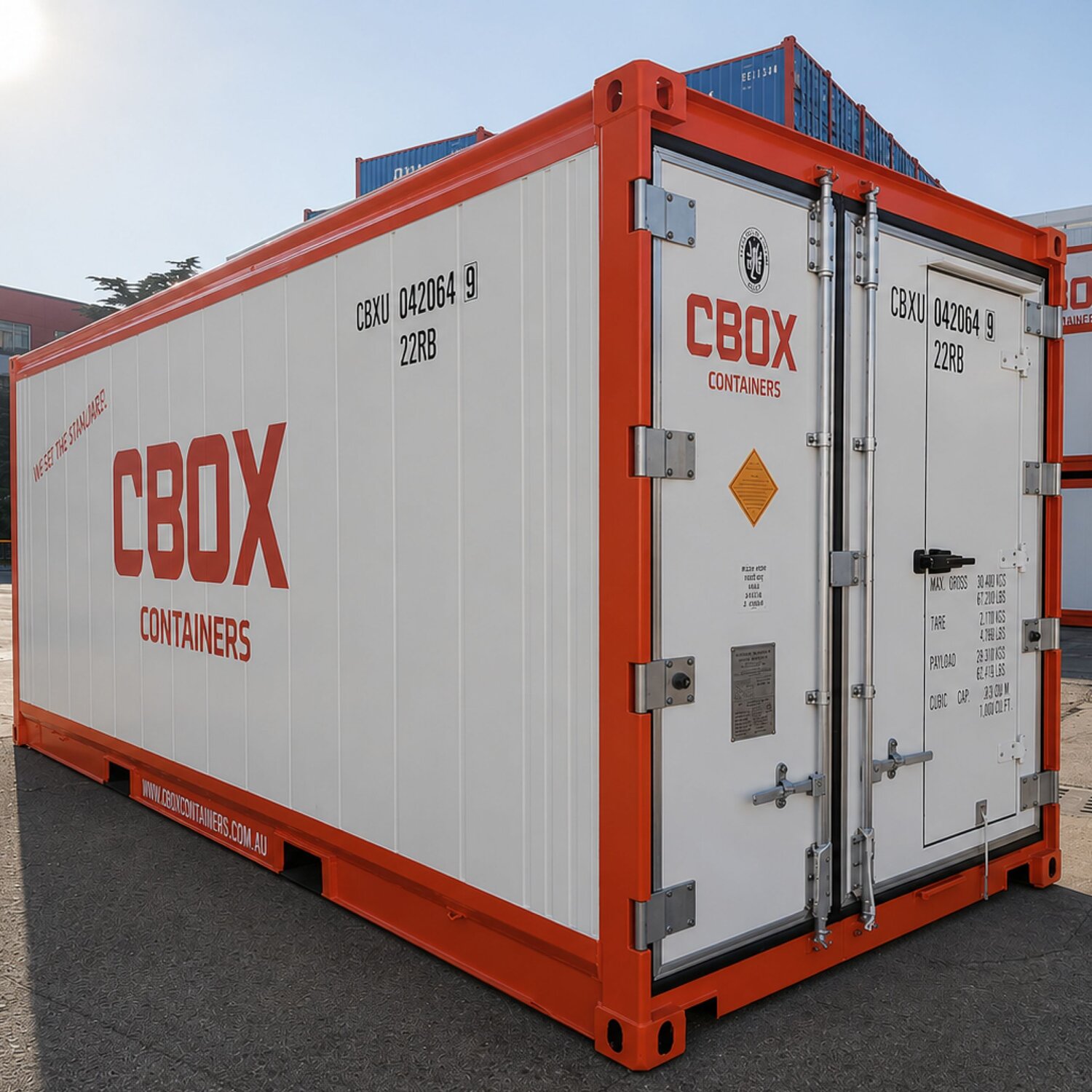 Reefer container for refrigerated storage and temperature-controlled transport
