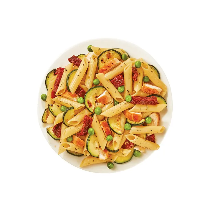 Mediterranean Chicken, Zucchini & Sun‑Dried Tomato Penne