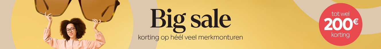 Big Sale op merkmonturen