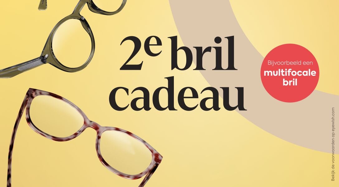 2e bril cadeau multifocaal actie