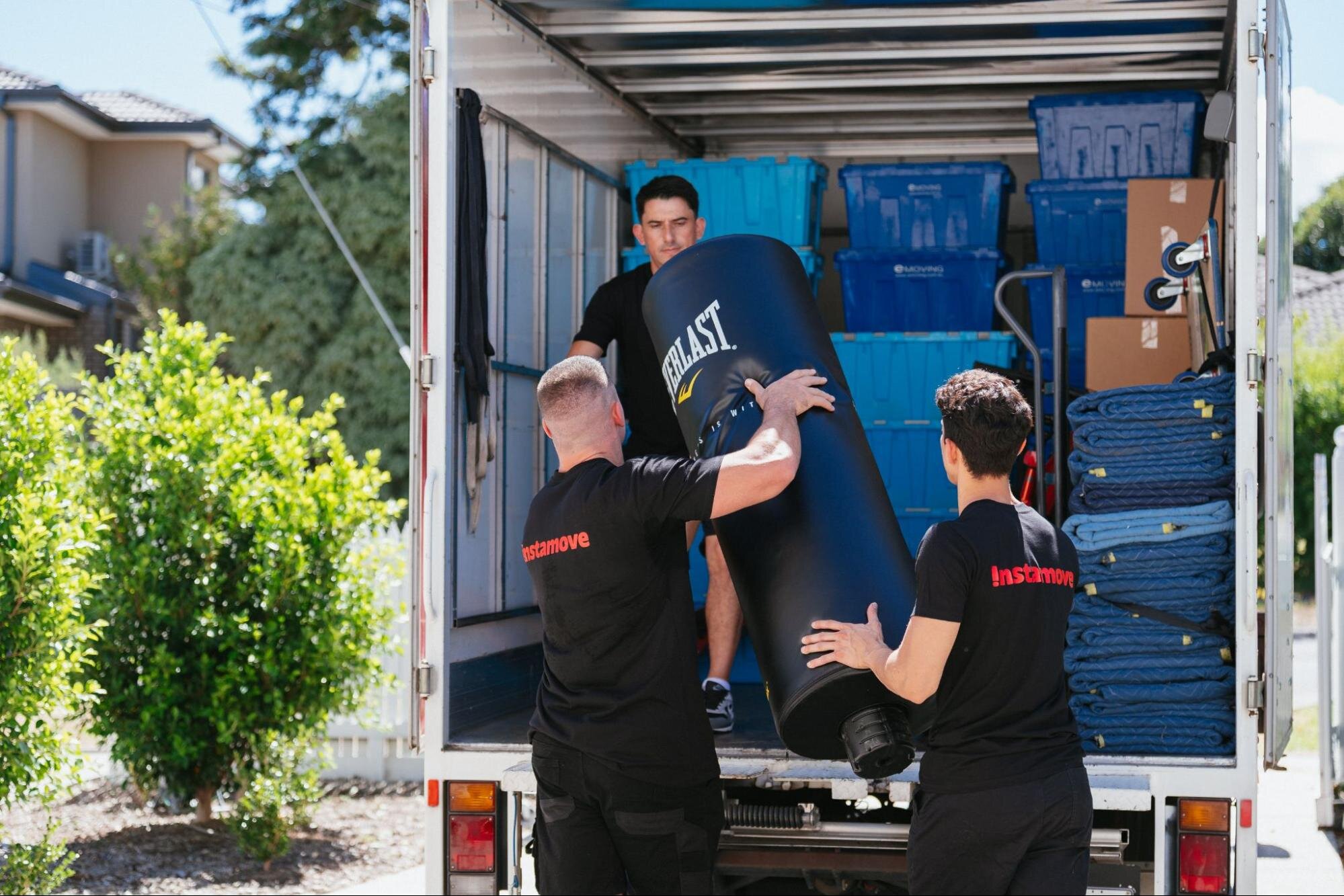 Instamove removalist truck near Adelaide Oval