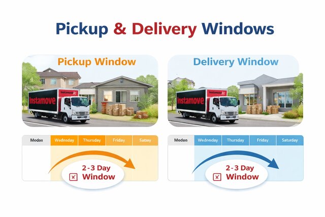 Pick up and Delivery Windows