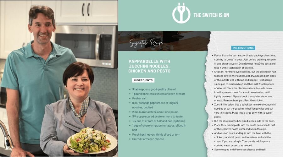 The Switch Is On Recipe graphic