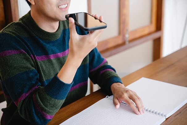 Renter making call to discuss induction with landlord