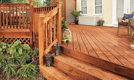 Backyard patio