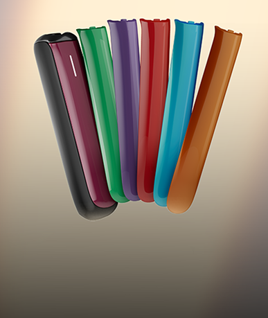 Verschiedene Farbvarianten unterschiedlicher Front Panels 