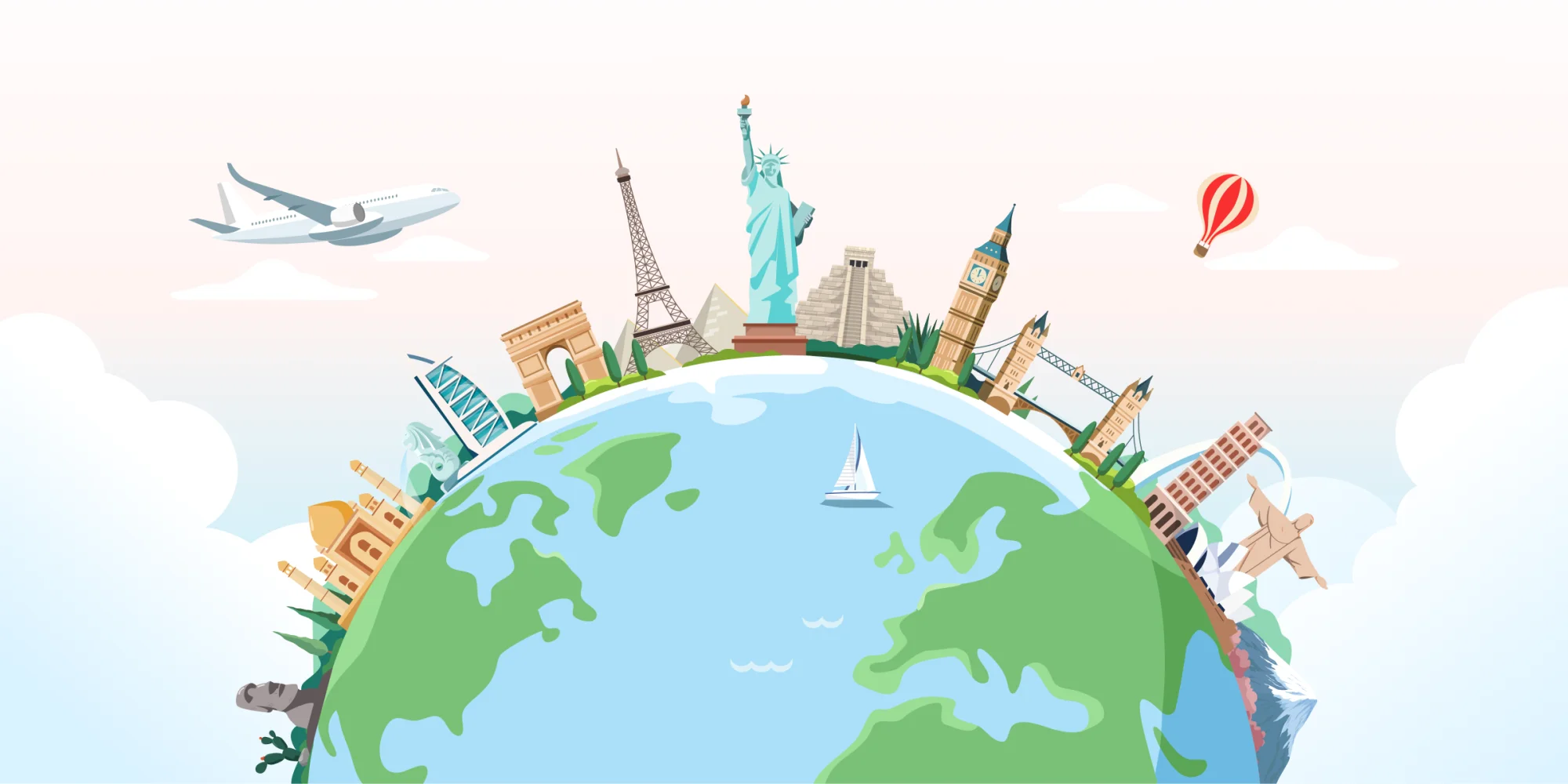 Illustrated Global landscape