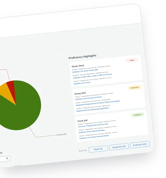 A view of the LMS dashboard