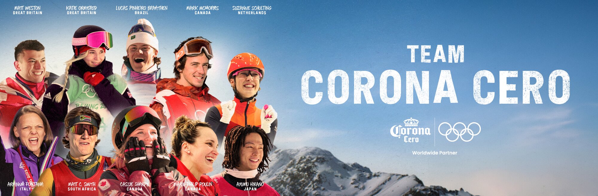 Corona Cero Unveils Global Roster of Athlete Ambassadors to Champion TIME CERO at Milano Cortina 2026 