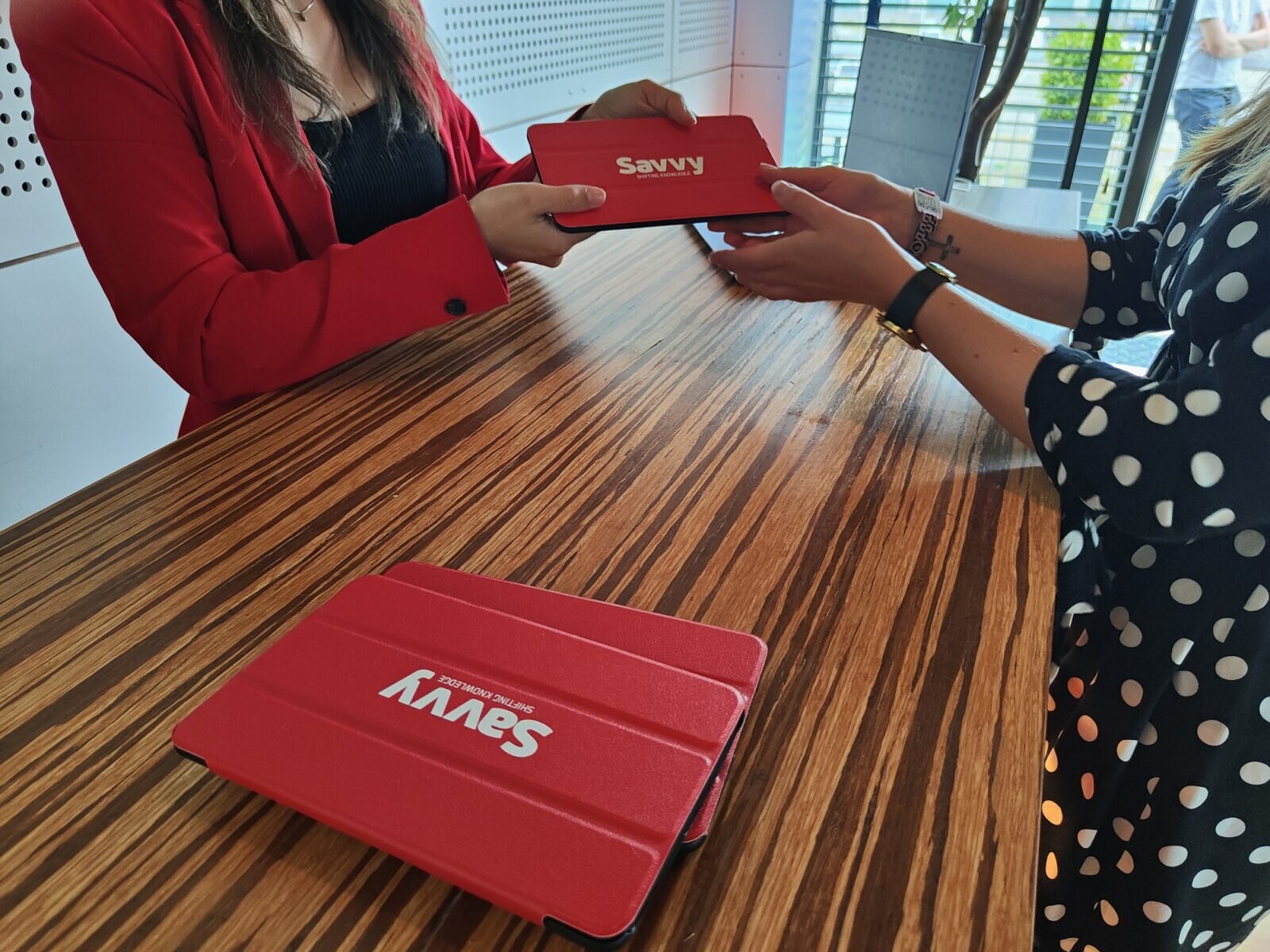 Team member at event