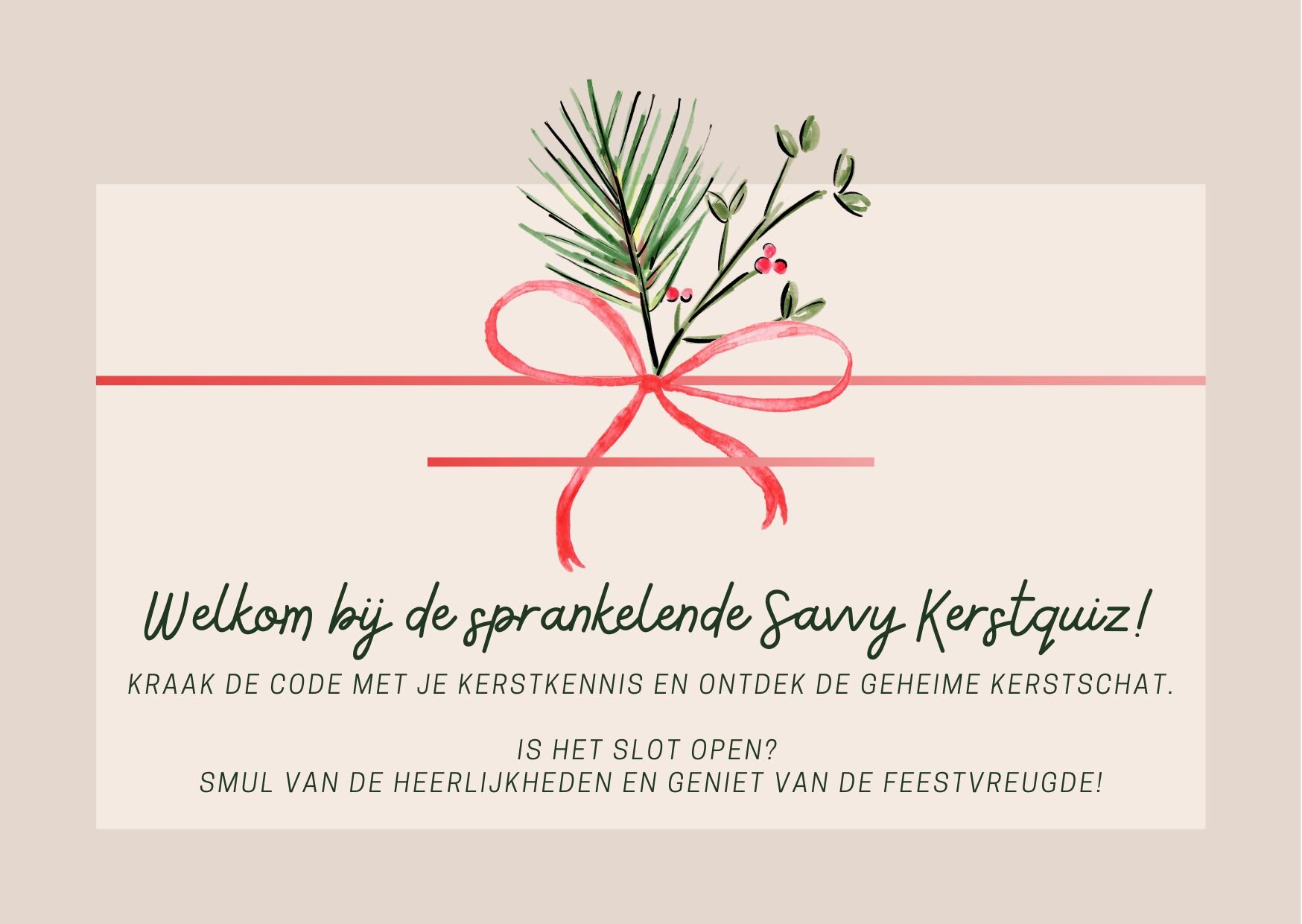 Savvy kerst-snoeppot met slotje en QR-code