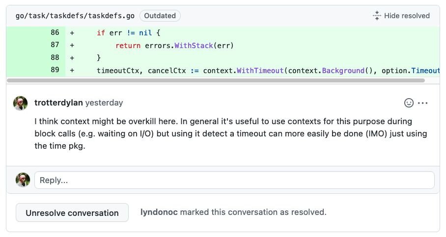 GitHub mirrored comment