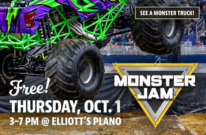 Free Monster Truck Jam, Oct 1. 