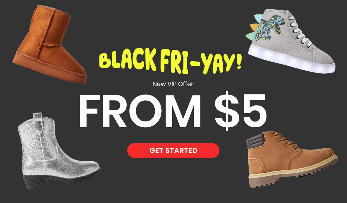 New VIP Offer - All Shoes from $5