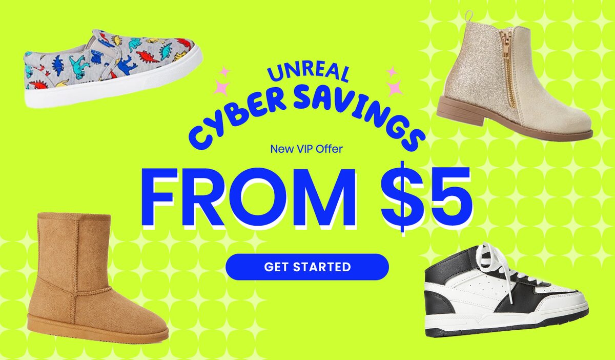 New VIP Offer - All Shoes from $5
