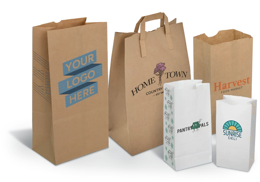 Custom print paper bags