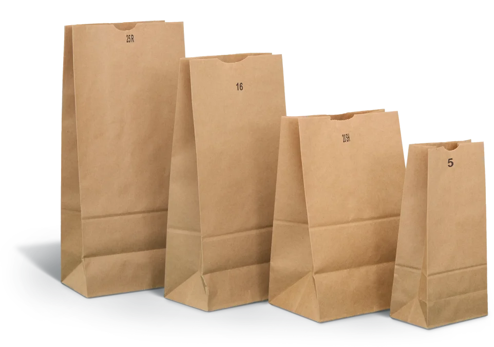 Paper bags: From large to small