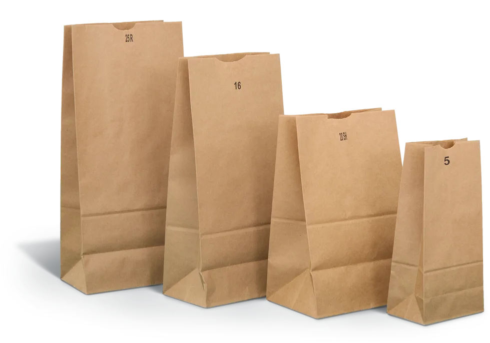 Paper bags: From large to small