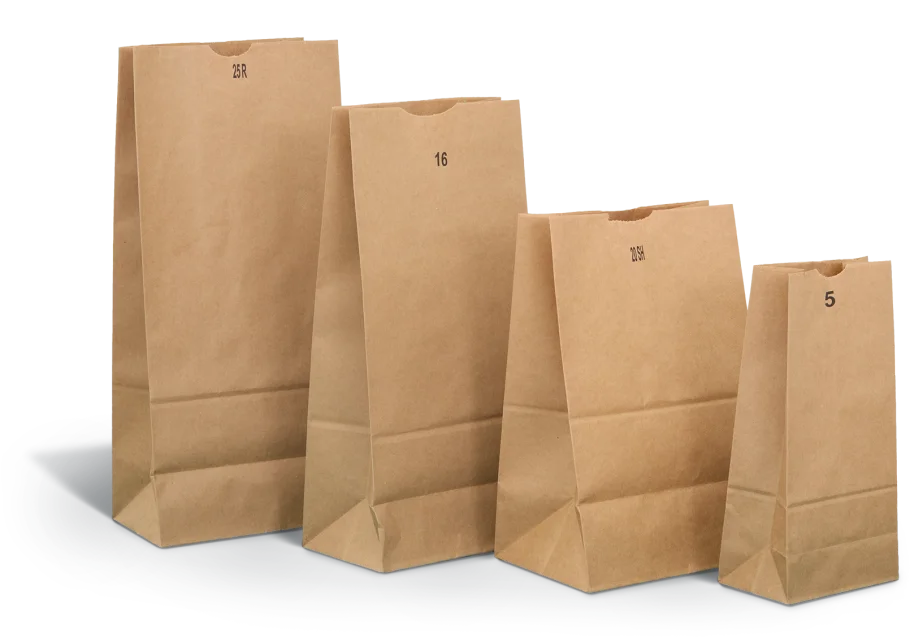Paper bags: From large to small