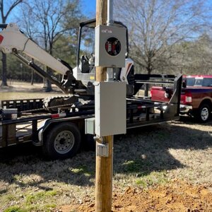 meter pole installation