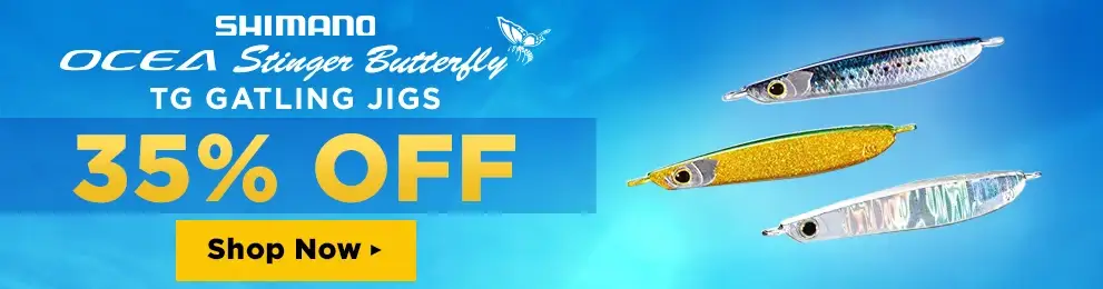 35% Off Shimano Ocea Stinger Butterfly TG Gatling Jigs. Shop Now