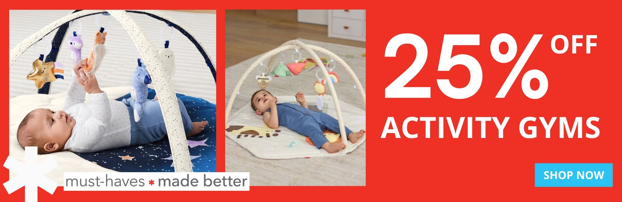 25% off Activity Gyms