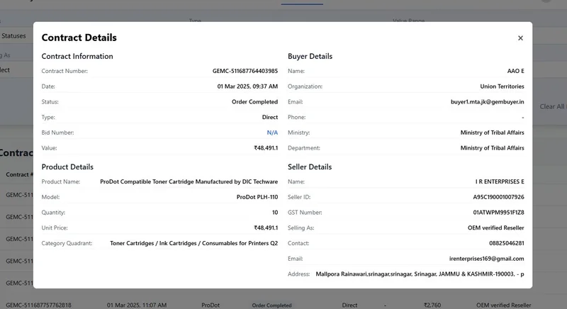 Contract Detail