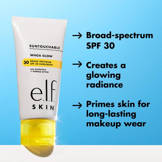 Details on e.l.f. SKIN's Suntouchable Whoa Glow SPF 30