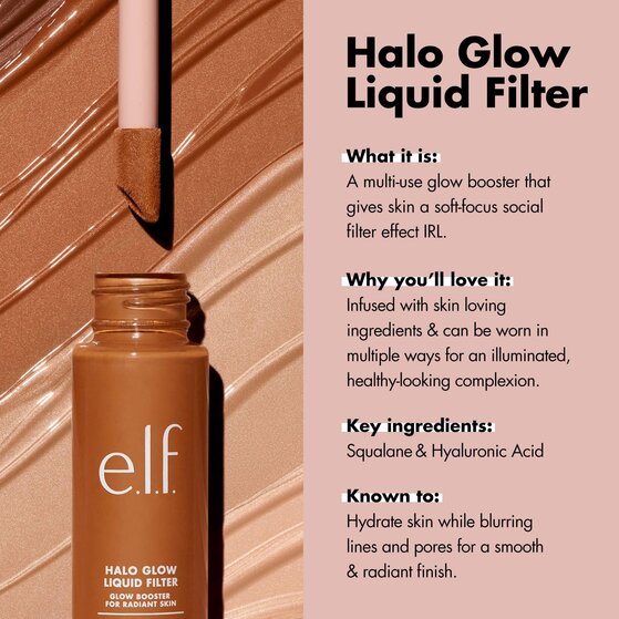 Features of Halo Glow Liquid Filter for a sun-kissed look