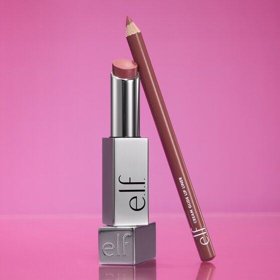 Group Shot of Glow Reviver Lip Oil Stick and Cream Glide Lip Liner