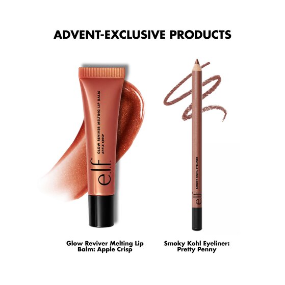 e.l.f. advent calendar exclusive lip balm and eyeliner 