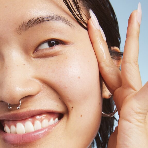 Woman with clean skin