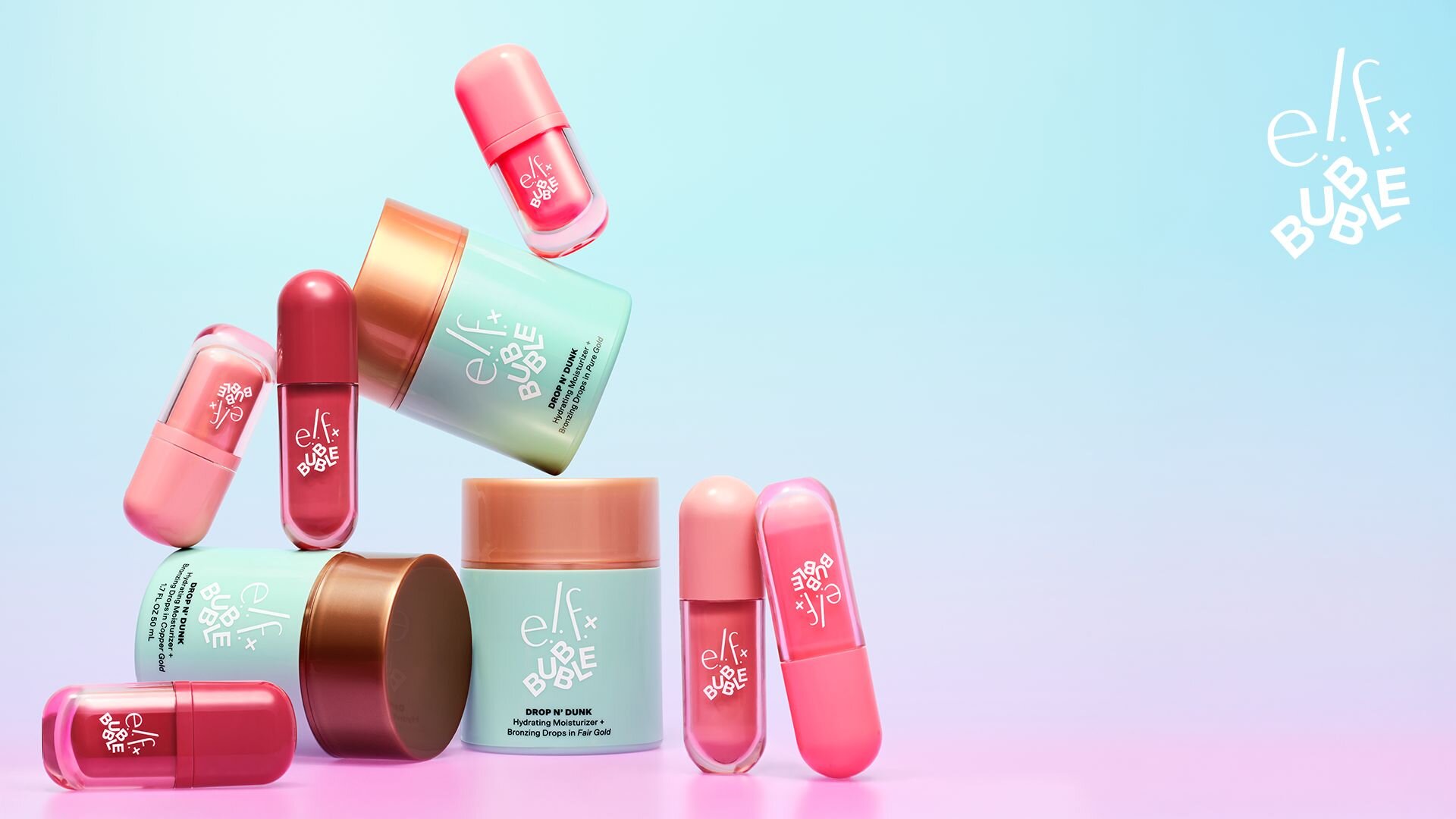 e.l.f. Cosmetics and Bubble collaboration