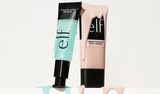 Model Before And After Applying Green Color Corrector Makeup