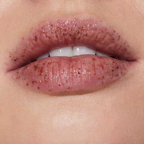 Close-up Application of Lip Exfoliator