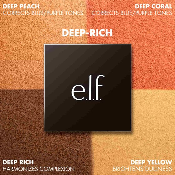 loose face powder quad for deep skin tones
