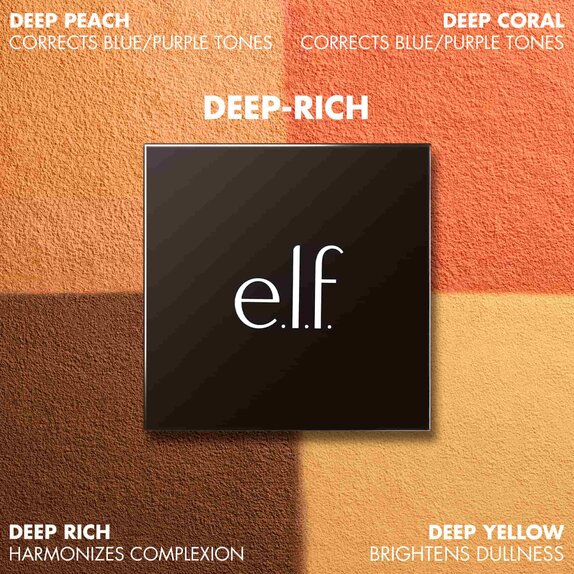 loose face powder quad for deep skin tones
