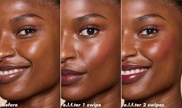 Before and After of Blush