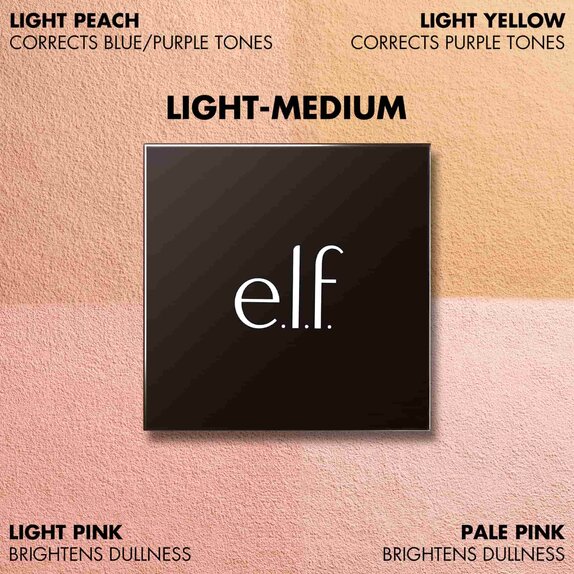 loose face powder quad for light and medium skin tones