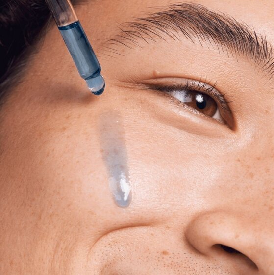 Applying Skincare Serum