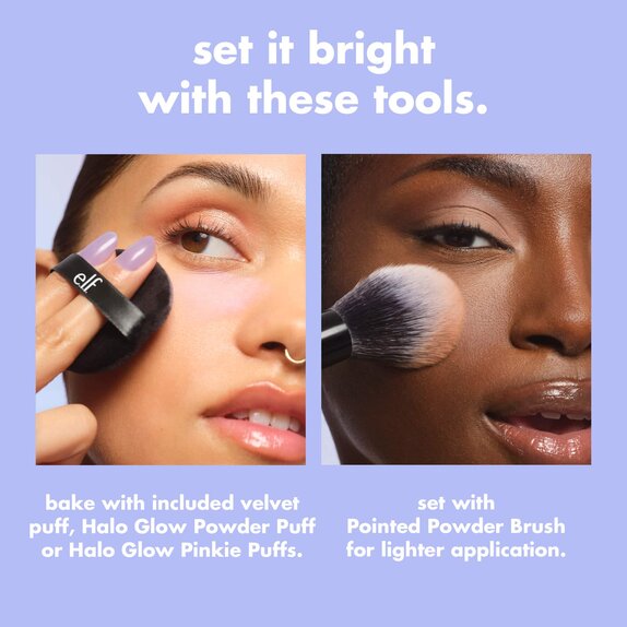 application tools for loose face powder