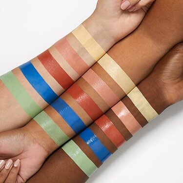 Arm swatches showing color correcting shades