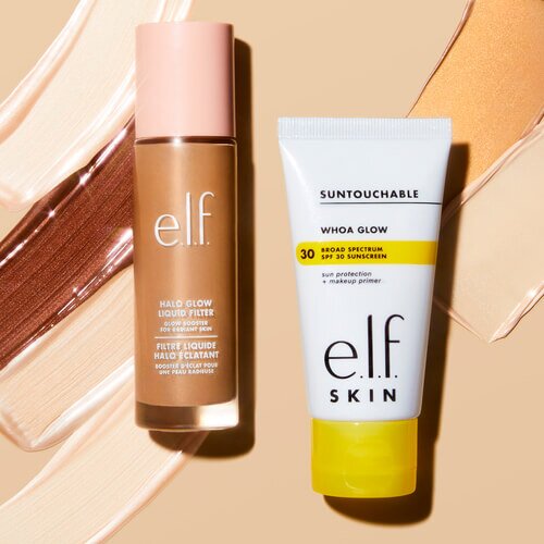 Halo glow liquid filter and whoa glow SPF 30