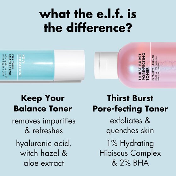 Difference between hydrating and exfoliating toner